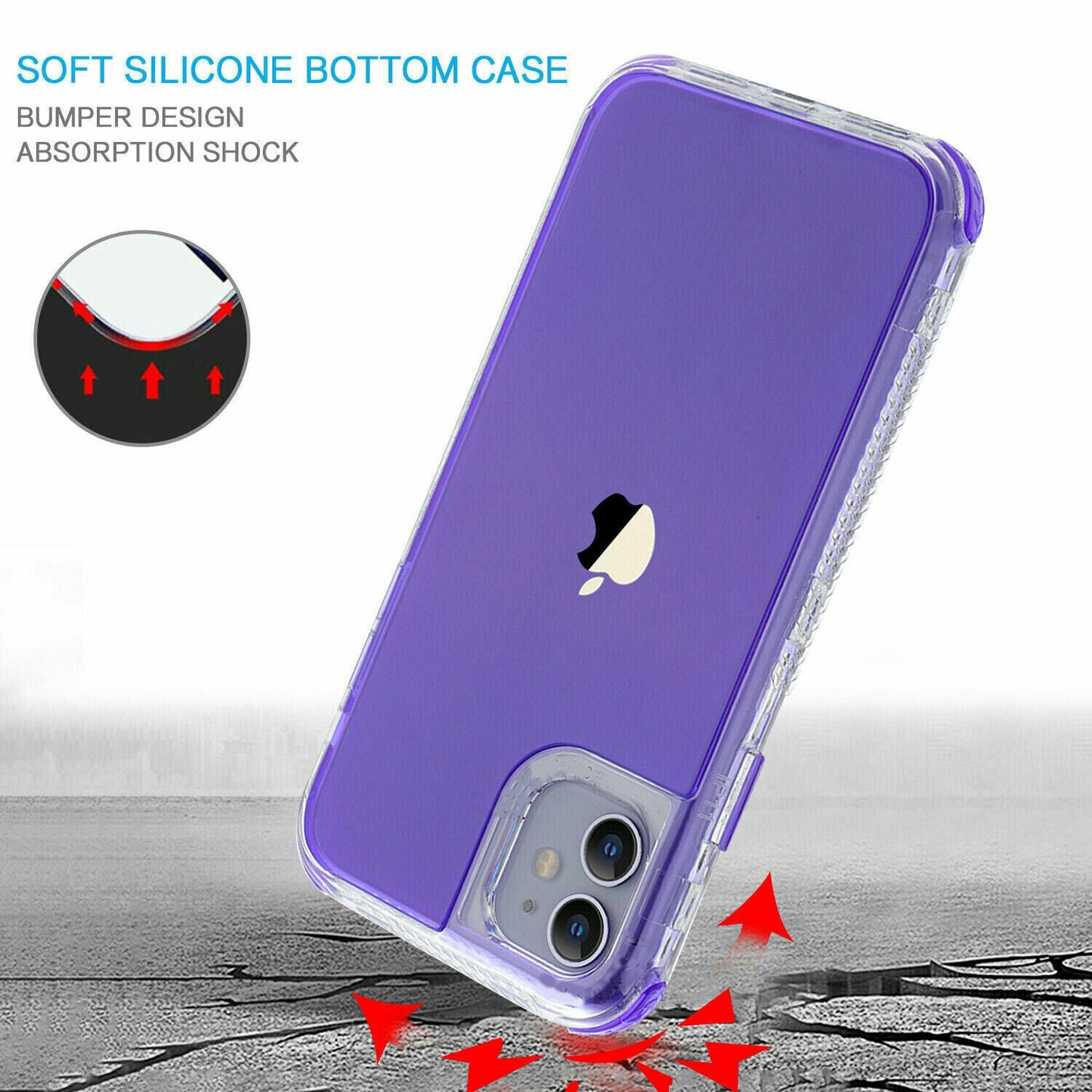 Shockproof Hybrid Bumper Cover for iPhone 12 Pro Max 11 Pro Max - carolay.co