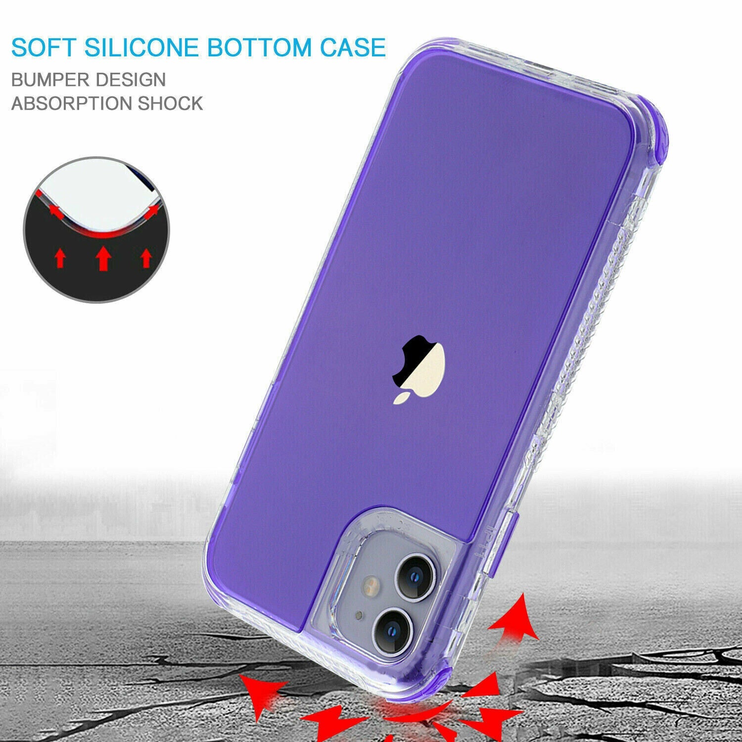 Shockproof Hybrid Bumper Cover for iPhone 12 Pro Max 11 Pro Max - carolay.co