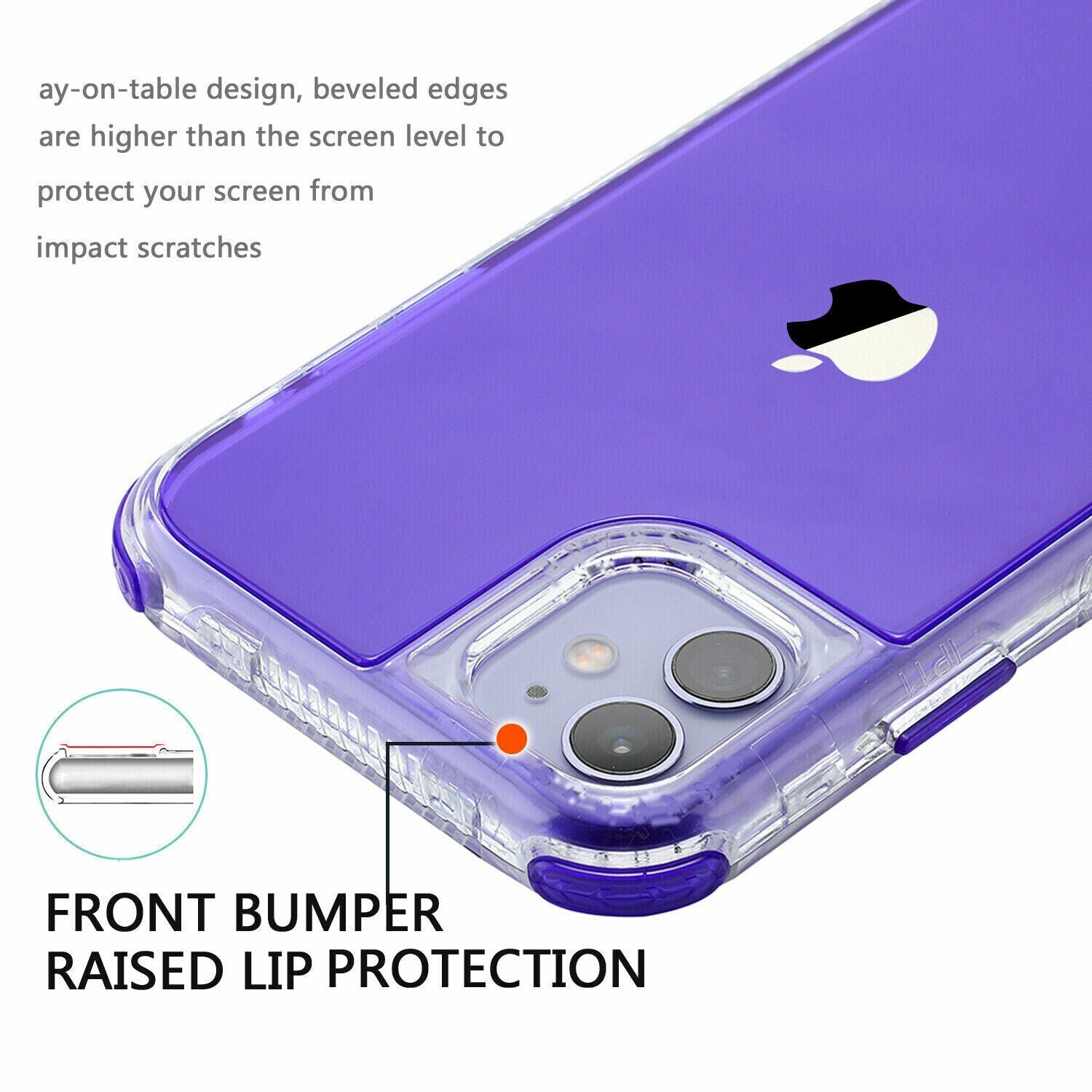 Shockproof Hybrid Bumper Cover for iPhone 12 Pro Max 11 Pro Max - carolay.co
