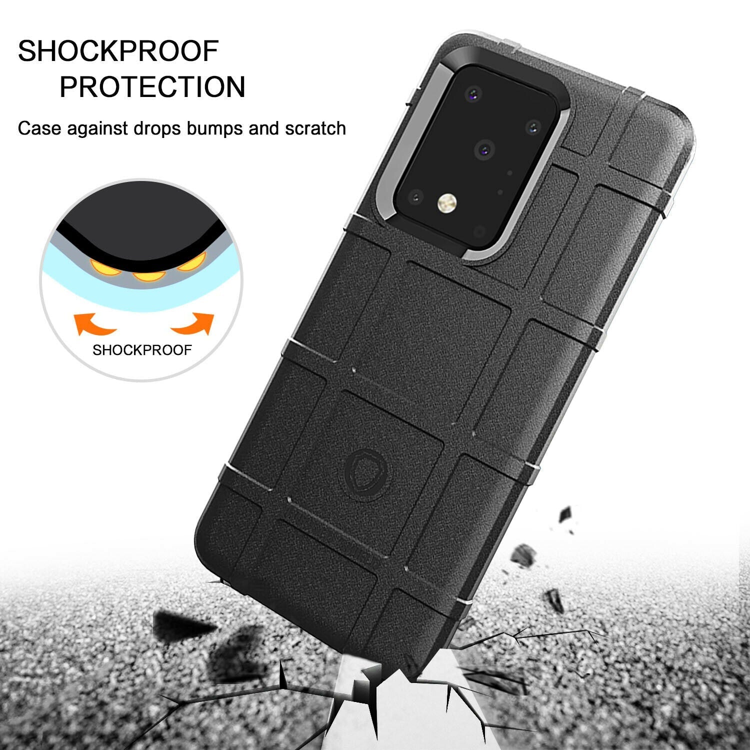 Shockproof Rugged Shield Matte Back Case for Samsung Galaxy S20 FE - carolay.co