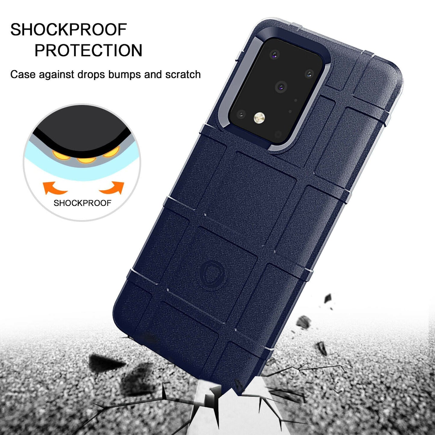 Shockproof Rugged Shield Matte Back Case for Samsung Galaxy S20 FE - carolay.co