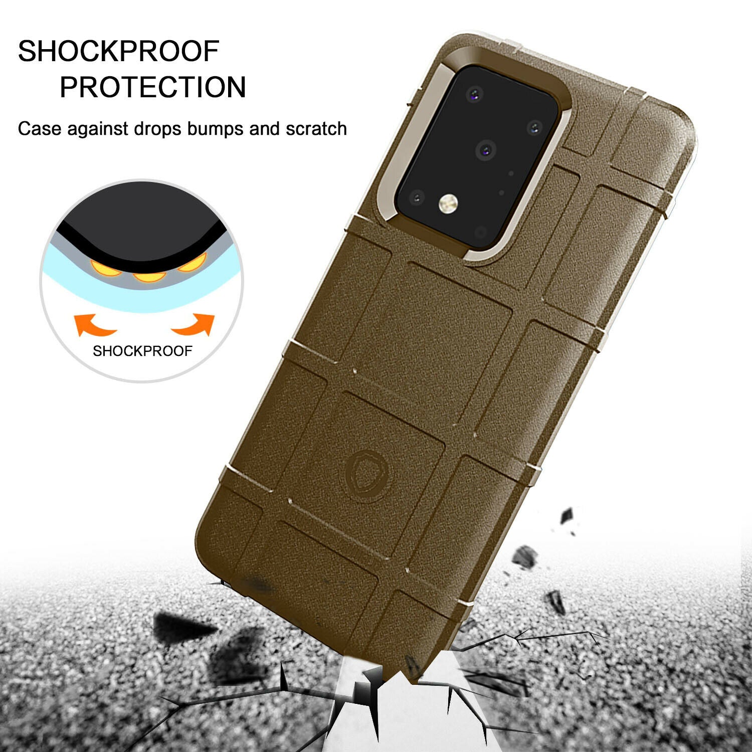 Shockproof Rugged Shield Matte Back Case for Samsung Galaxy S20 FE - carolay.co