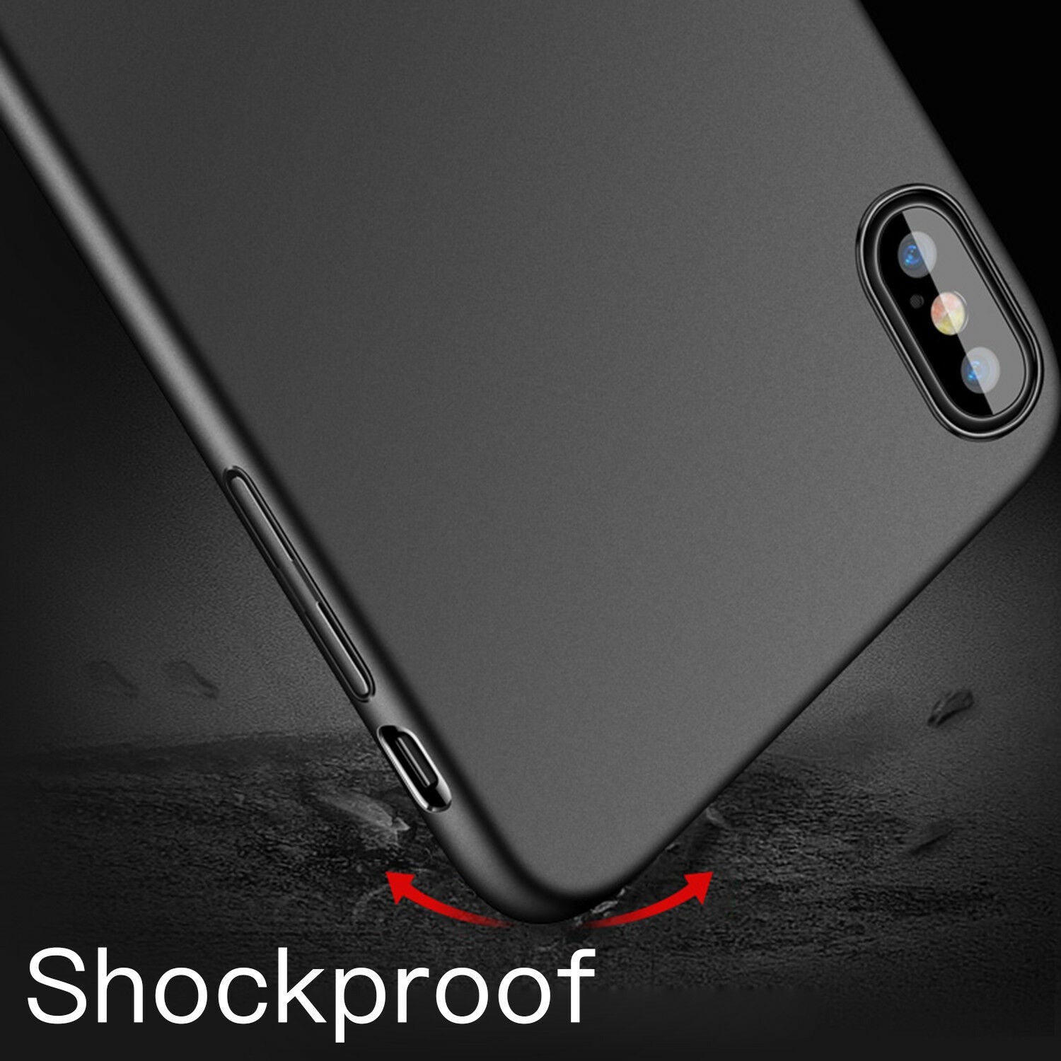 Shockproof Ultra Slim Matte Back Skin Case For iPhone - carolay.co