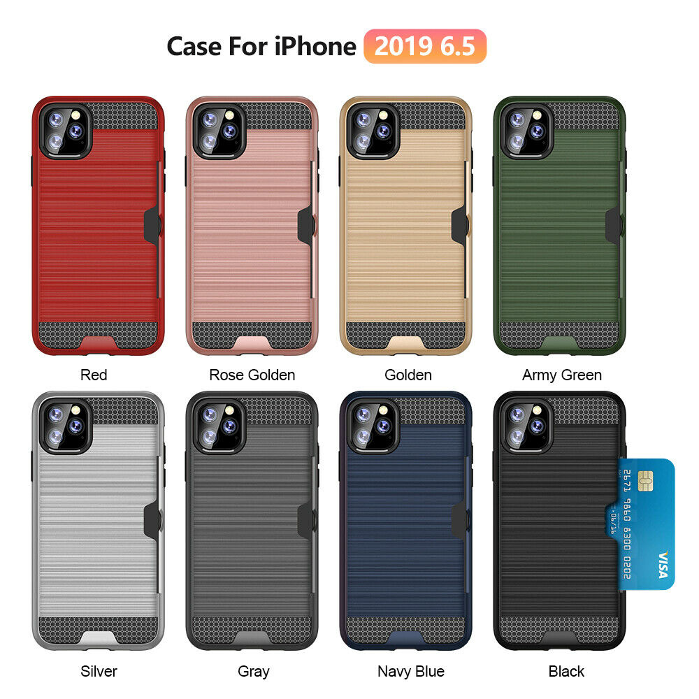 Shockproof Wallet Credit Card Pocket Holder Case For iPhone - carolay.co