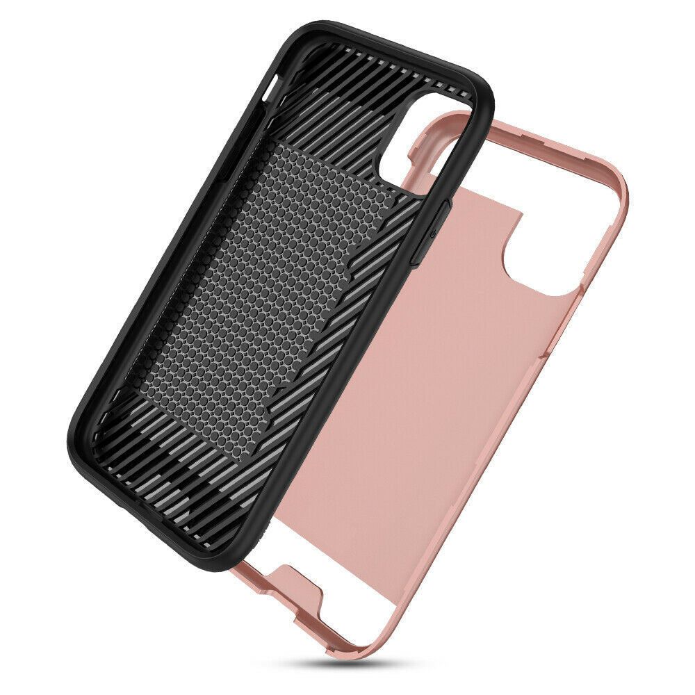 Shockproof Wallet Credit Card Pocket Holder Case For iPhone - carolay.co