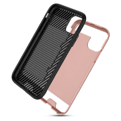 Shockproof Wallet Credit Card Pocket Holder Case For iPhone - carolay.co
