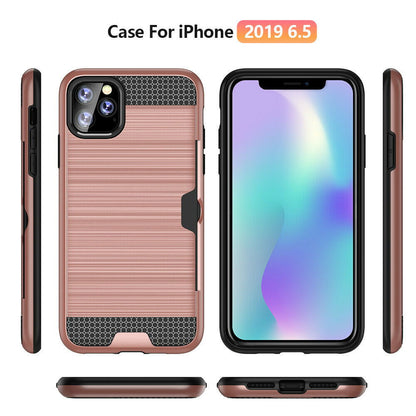 Shockproof Wallet Credit Card Pocket Holder Case For iPhone - carolay.co