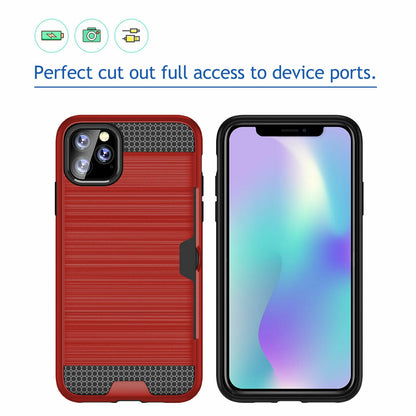 Shockproof Wallet Credit Card Pocket Holder Case For iPhone - carolay.co