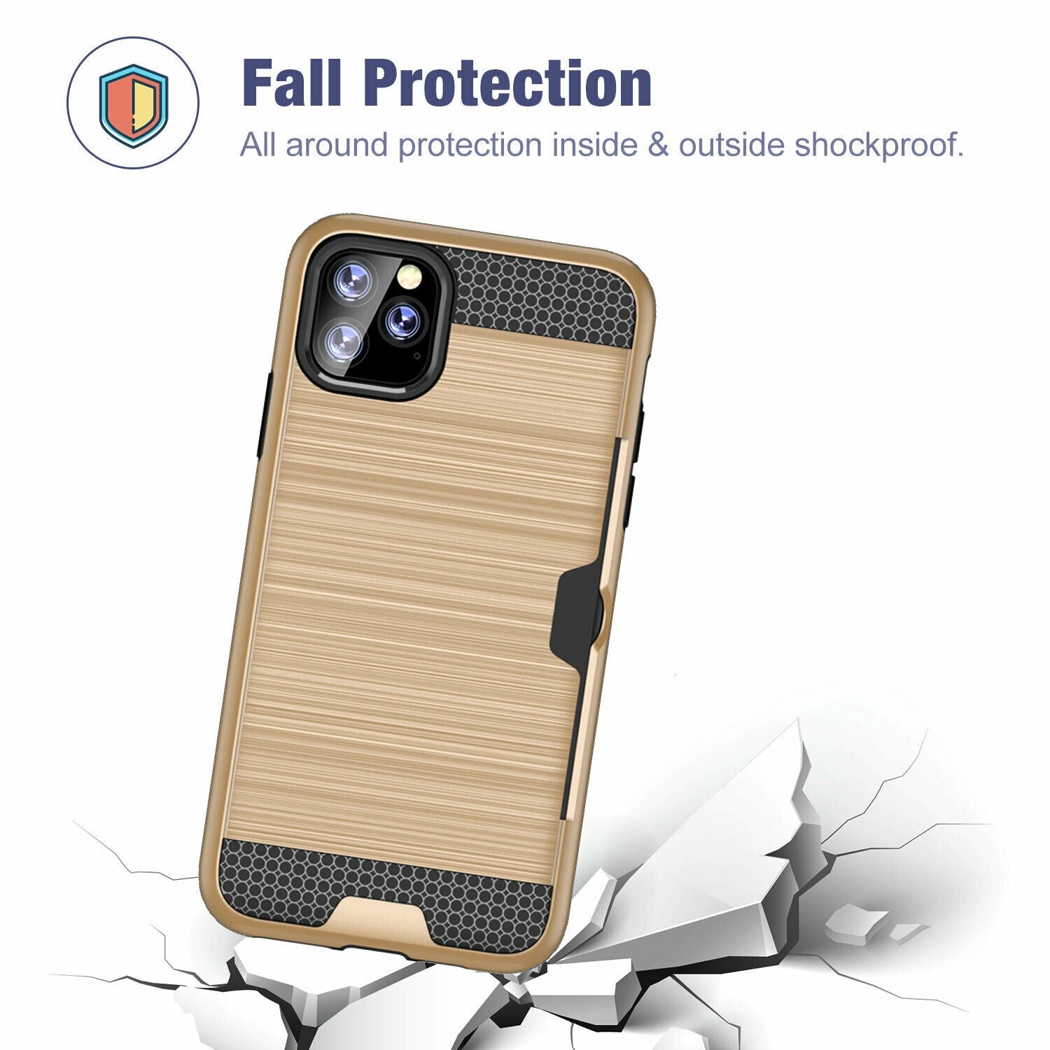 Shockproof Wallet Credit Card Pocket Holder Case For iPhone - carolay.co
