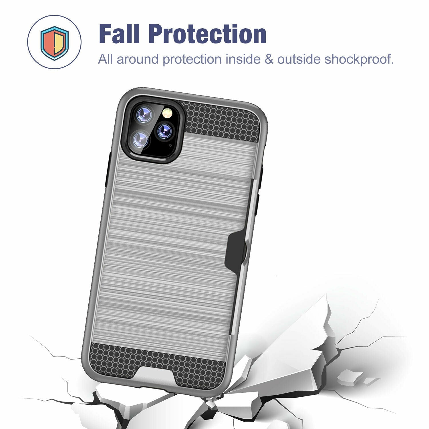 Shockproof Wallet Credit Card Pocket Holder Case For iPhone - carolay.co