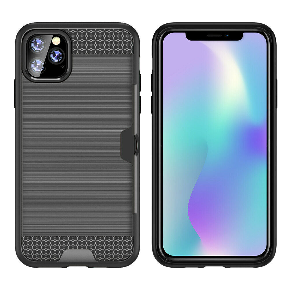 Shockproof Wallet Credit Card Pocket Holder Case For iPhone - carolay.co