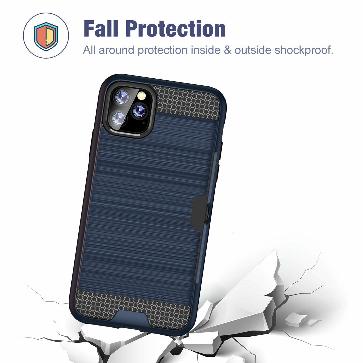 Shockproof Wallet Credit Card Pocket Holder Case For iPhone - carolay.co