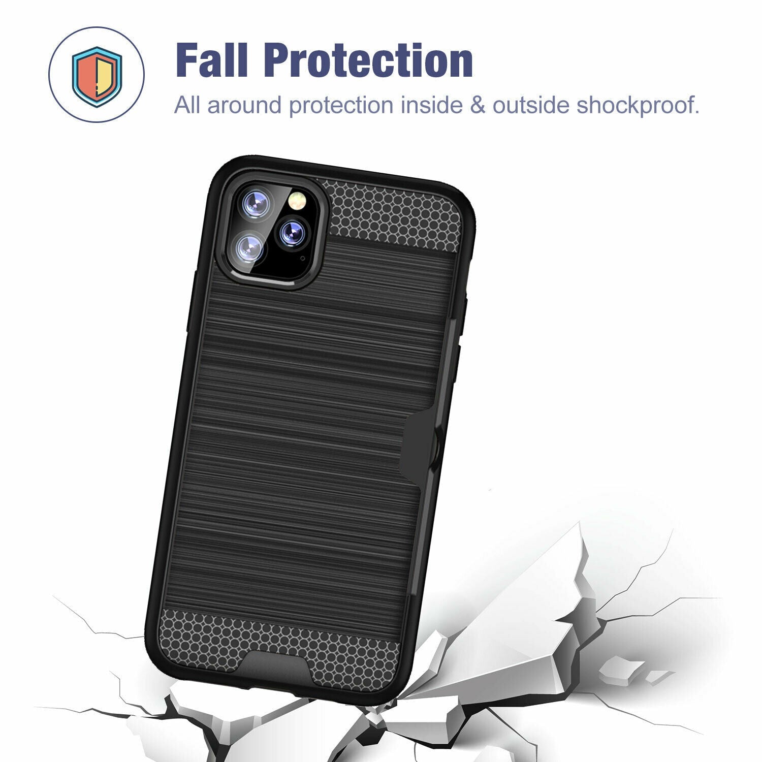 Shockproof Wallet Credit Card Pocket Holder Case For iPhone - carolay.co