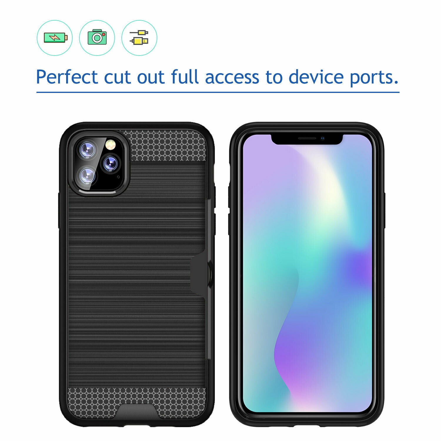 Shockproof Wallet Credit Card Pocket Holder Case For iPhone - carolay.co