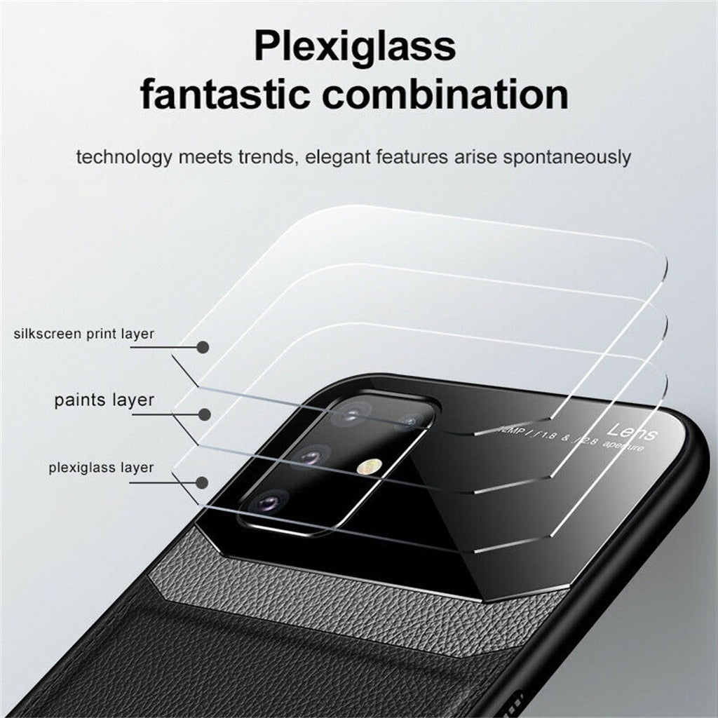 Silicone Mirror Protect Camera Hybrid Case Cover For Samsung - carolay.co