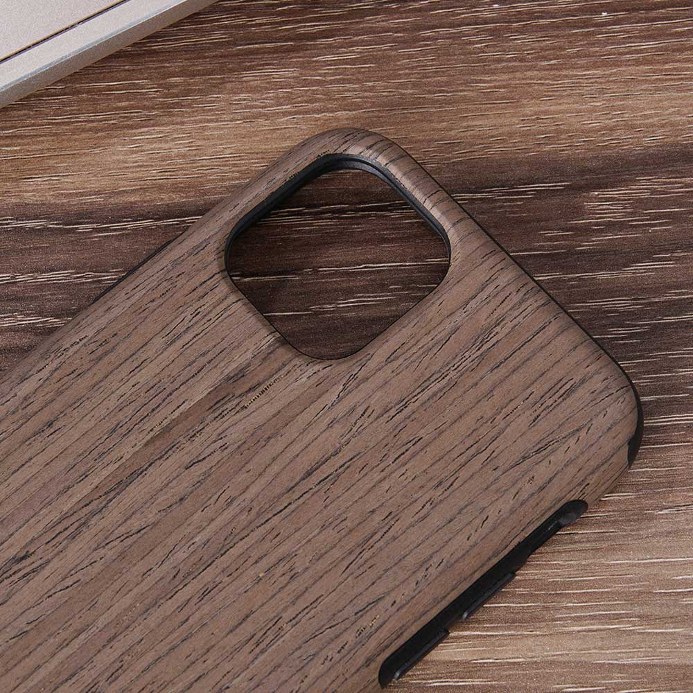 Silicone Plain Case For iPhone Vintage Wood Striped Back Cover - carolay.co