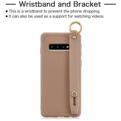 Silicone Soft Stand Cover+Wrist Strap For Samsung Galaxy - carolay.co