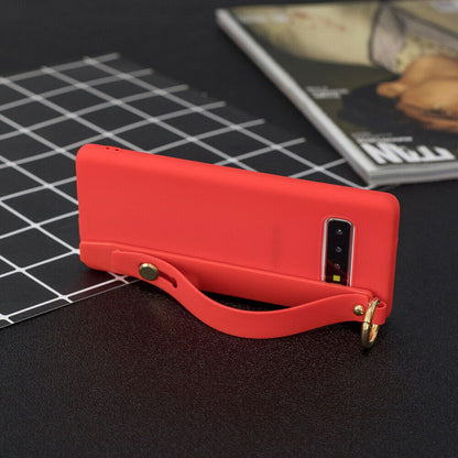 Silicone Soft Stand Cover+Wrist Strap For Samsung Galaxy - carolay.co
