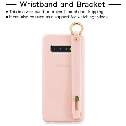 Silicone Soft Stand Cover+Wrist Strap For Samsung Galaxy - carolay.co