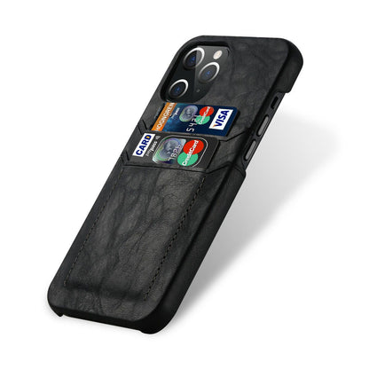 Slim Back Leather Card Case For iPhone - carolay.co