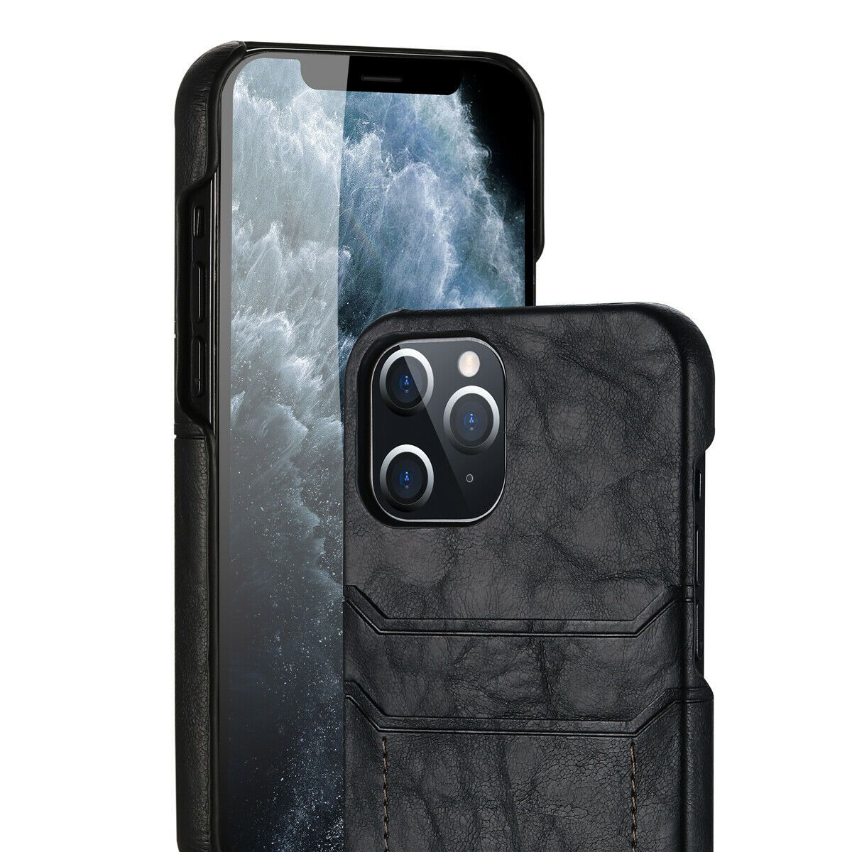 Slim Back Leather Card Case For iPhone - carolay.co