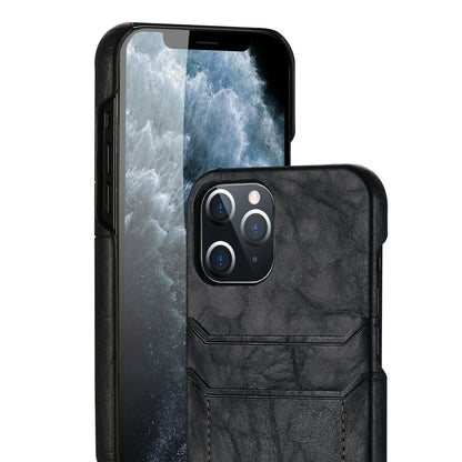 Slim Back Leather Card Case For iPhone - carolay.co