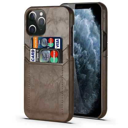 Slim Back Leather Card Case For iPhone - carolay.co