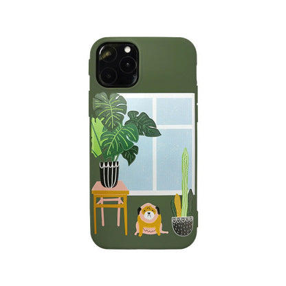 Slim Cute Rubber Soft Silicone Cactus Pattern Case For iPhone - carolay.co