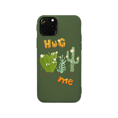 Slim Cute Rubber Soft Silicone Cactus Pattern Case For iPhone - carolay.co