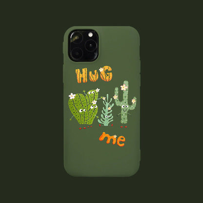 Slim Cute Rubber Soft Silicone Cactus Pattern Case For iPhone - carolay.co