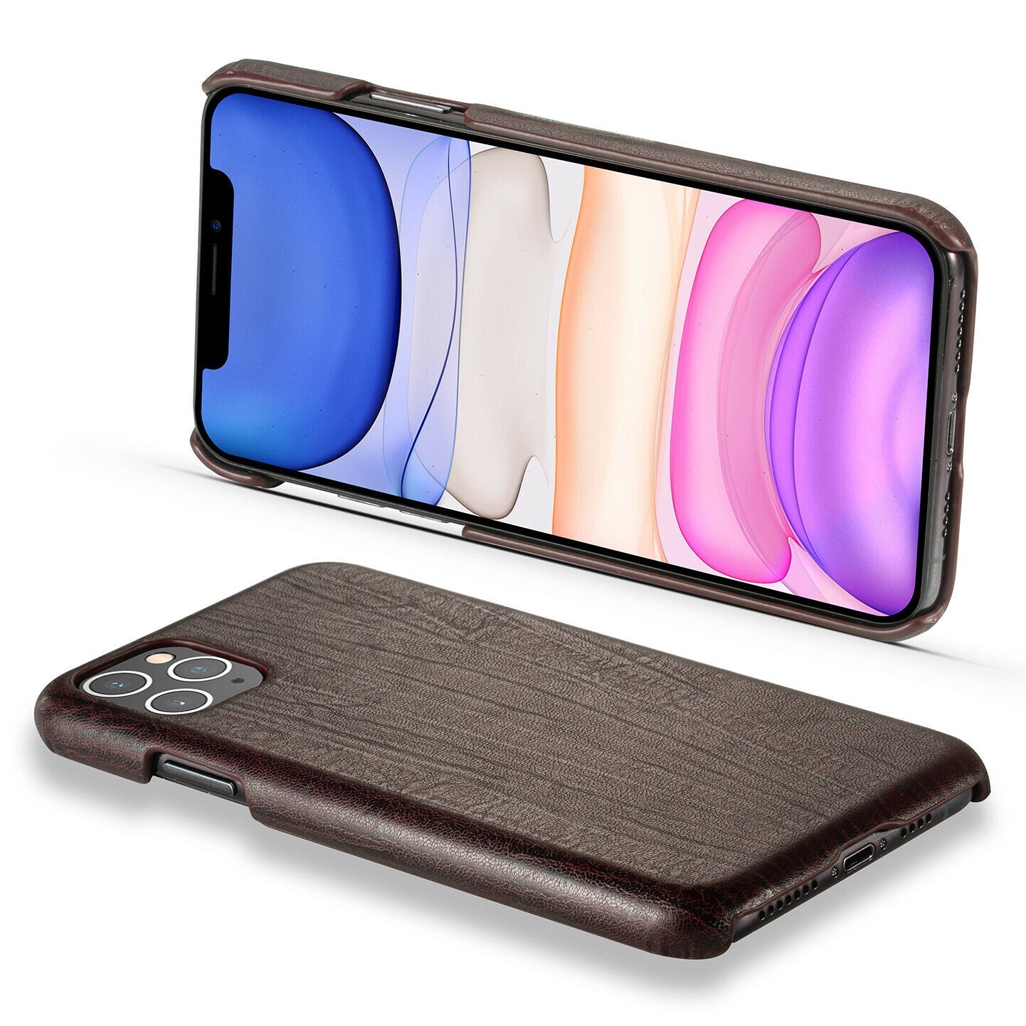 Slim Hybrid Leather Back Case Skin For iPhone - carolay.co