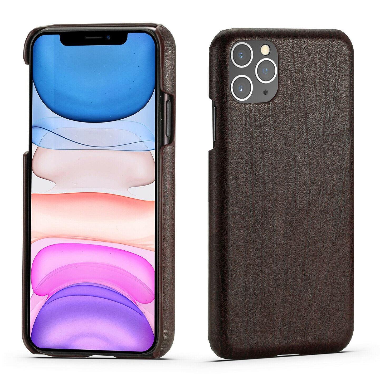 Slim Hybrid Leather Back Case Skin For iPhone - carolay.co