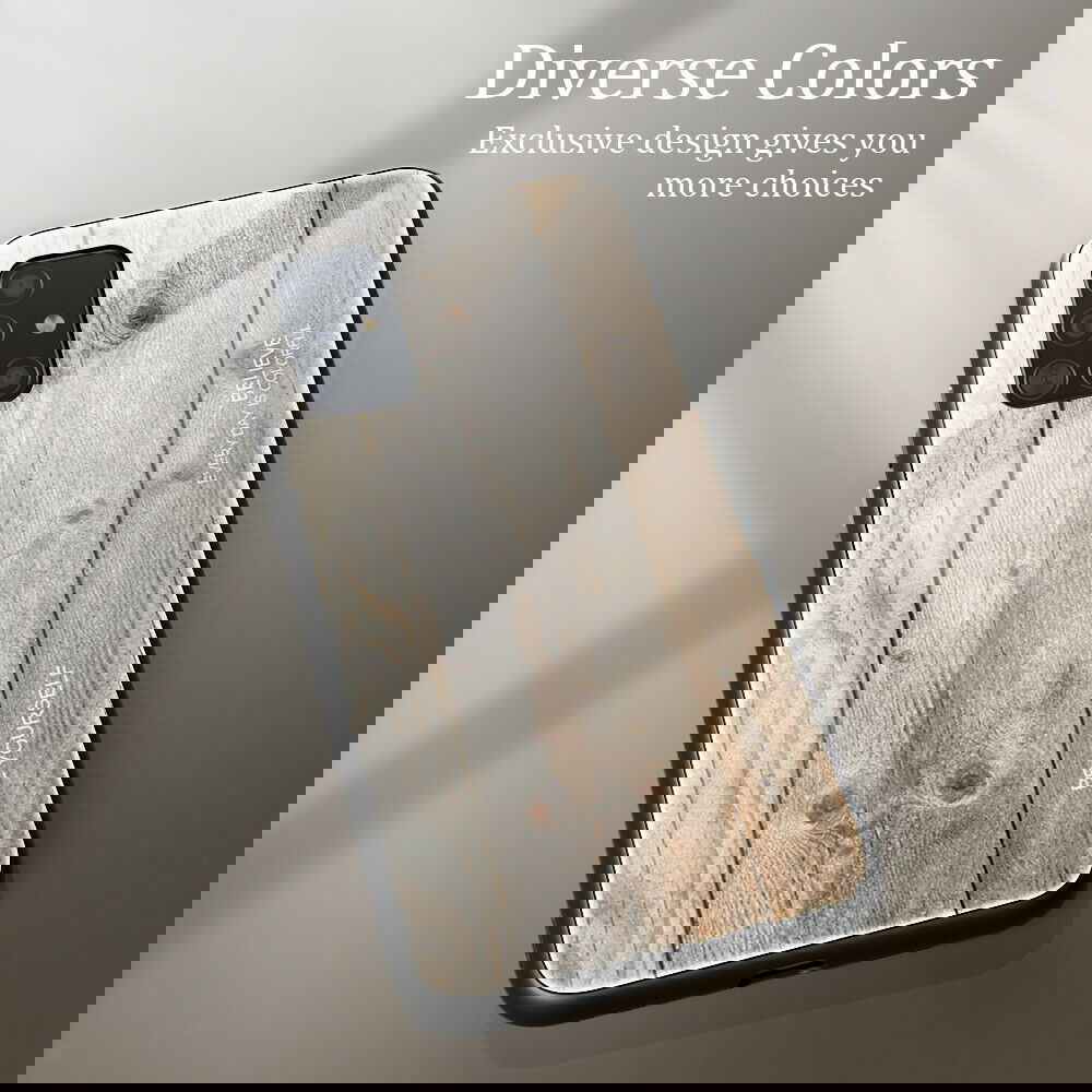 Slim Wood Pattern Tempered Glass Case For Samsung - carolay.co