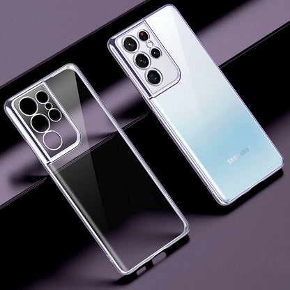 Soft Clear Plating Back Case For Samsung Galaxy series - carolay.co