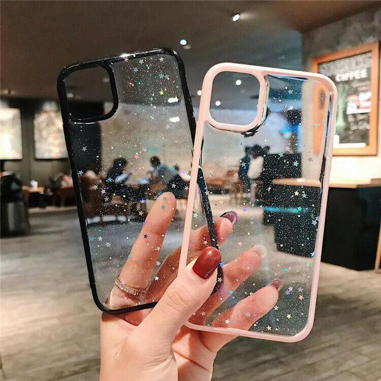 Star Glitter Clear Bling Case For iPhone - carolay.co