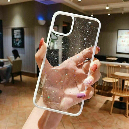 Star Glitter Clear Bling Case For iPhone - carolay.co
