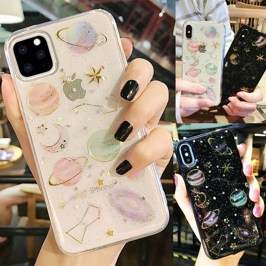 Star Starry Sky Reflective Cute Slim Case For iPhone - carolay.co