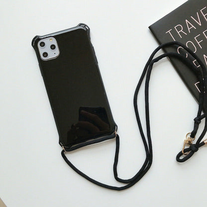 Untra Slim Crossbody Shoulder Strap Back Case Cover For iPhone - carolay.co
