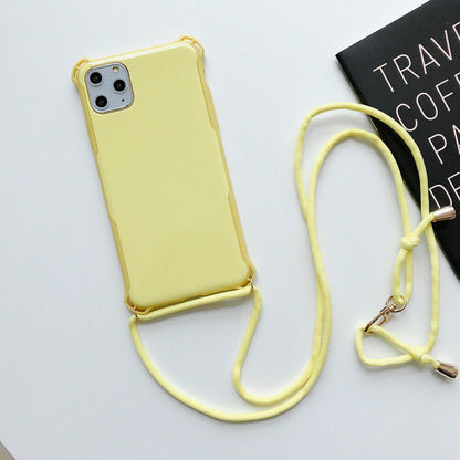 Untra Slim Crossbody Shoulder Strap Back Case Cover For iPhone - carolay.co