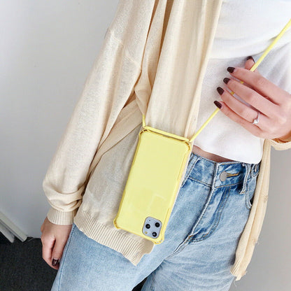Untra Slim Crossbody Shoulder Strap Back Case Cover For iPhone - carolay.co