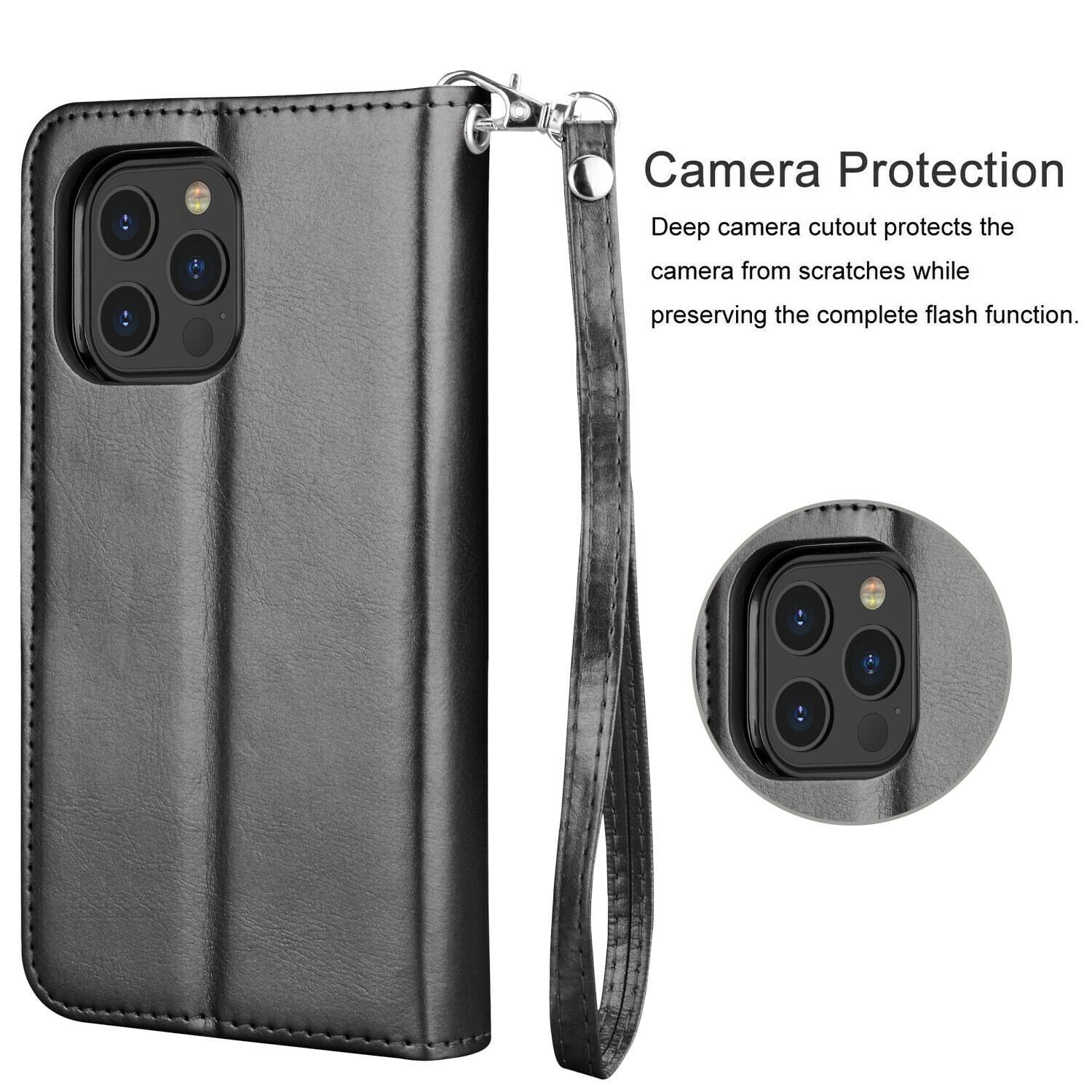 Wallet Case Flip Leather Card Stand Cover For iPhone - carolay.co