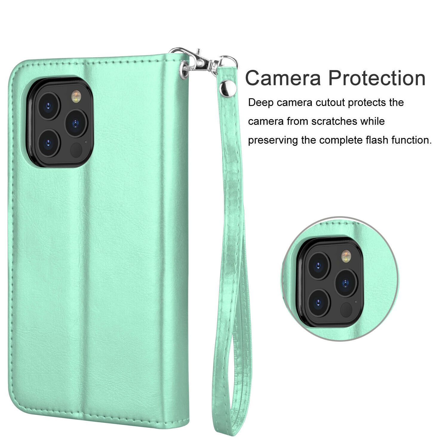 Wallet Case Flip Leather Card Stand Cover For iPhone - carolay.co