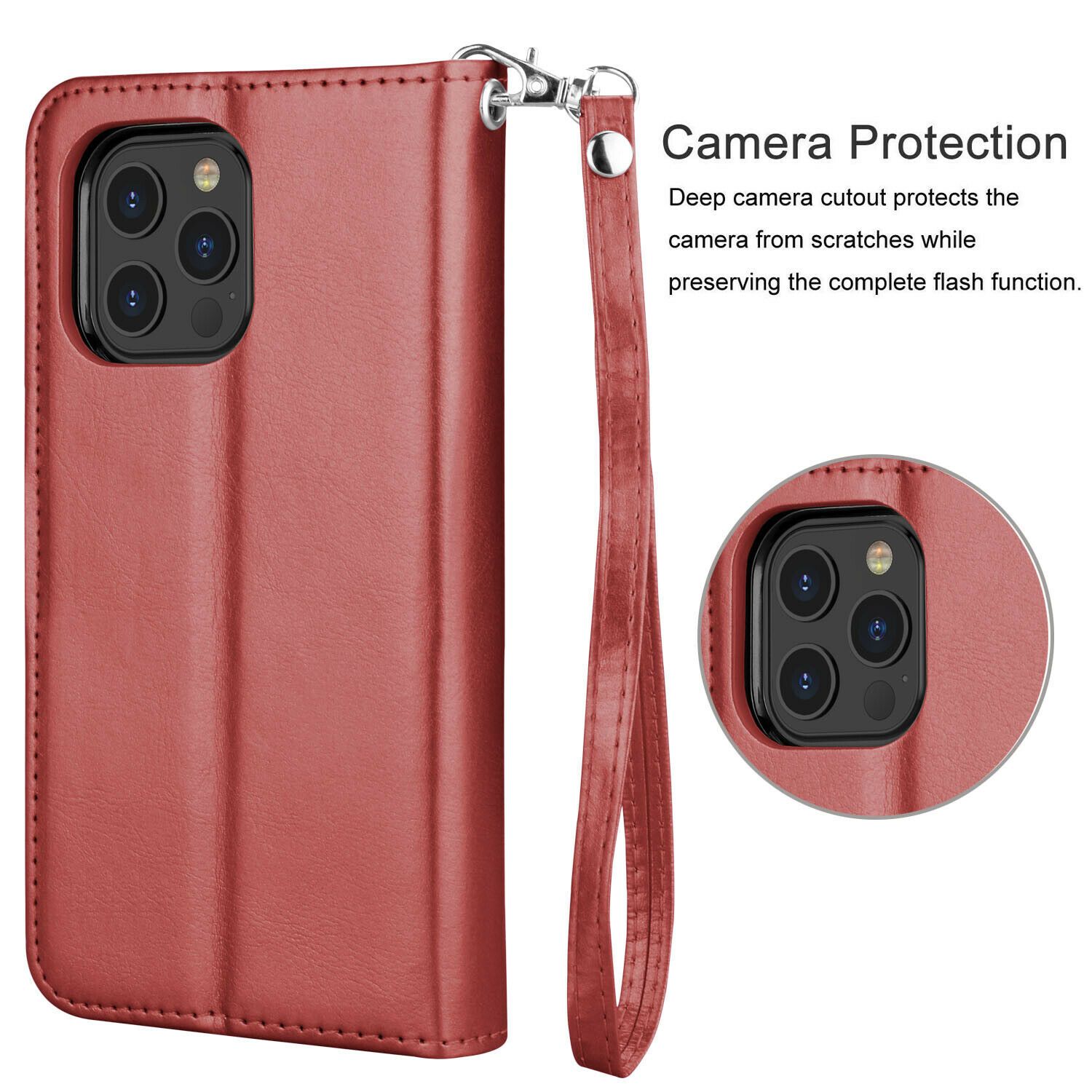 Wallet Case Flip Leather Card Stand Cover For iPhone - carolay.co