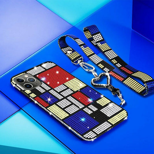Women Crystal Bling Diamond Strap Case For iPhone - carolay.co