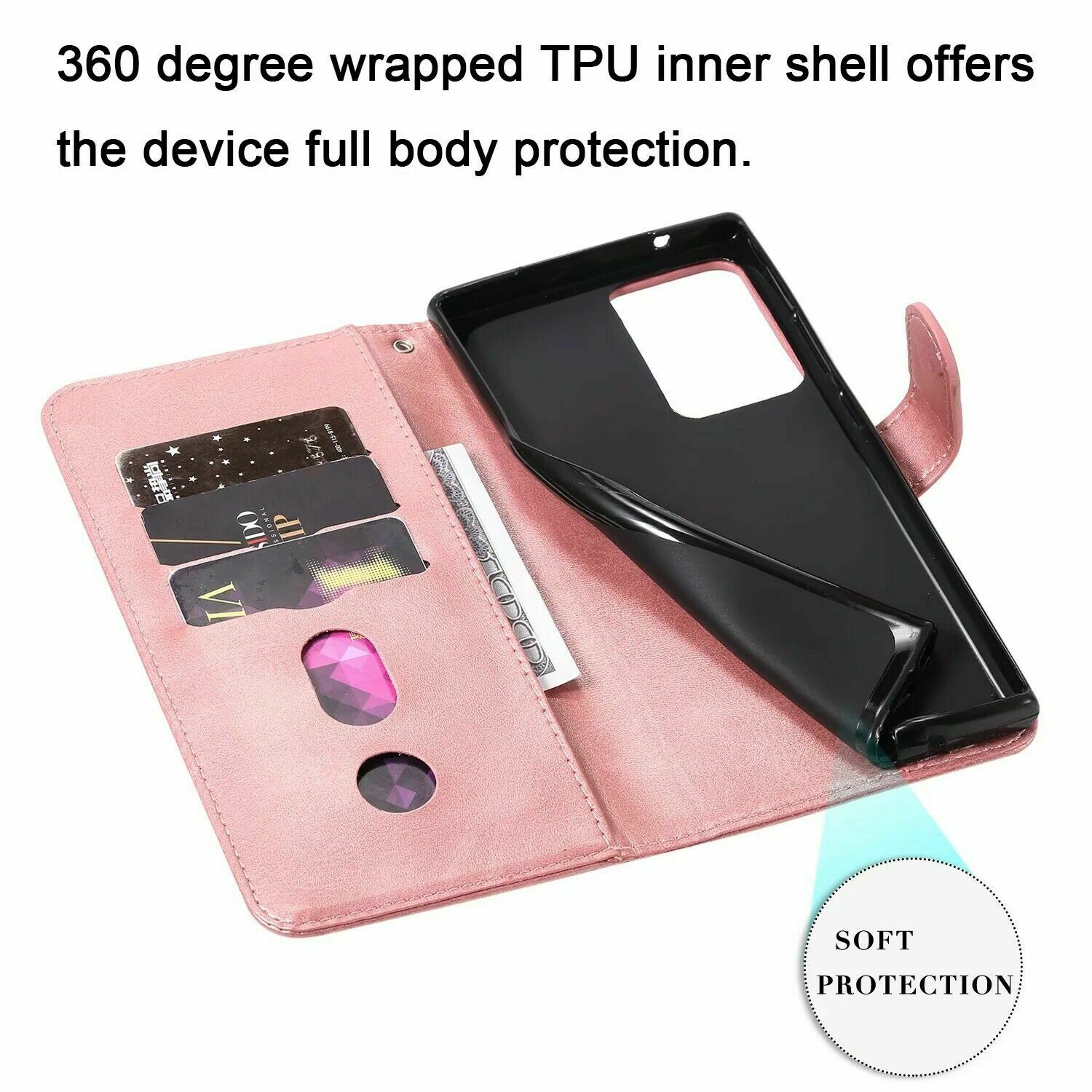 Zipper Wallet Leather Flip Case for Samsung S20 - carolay.co