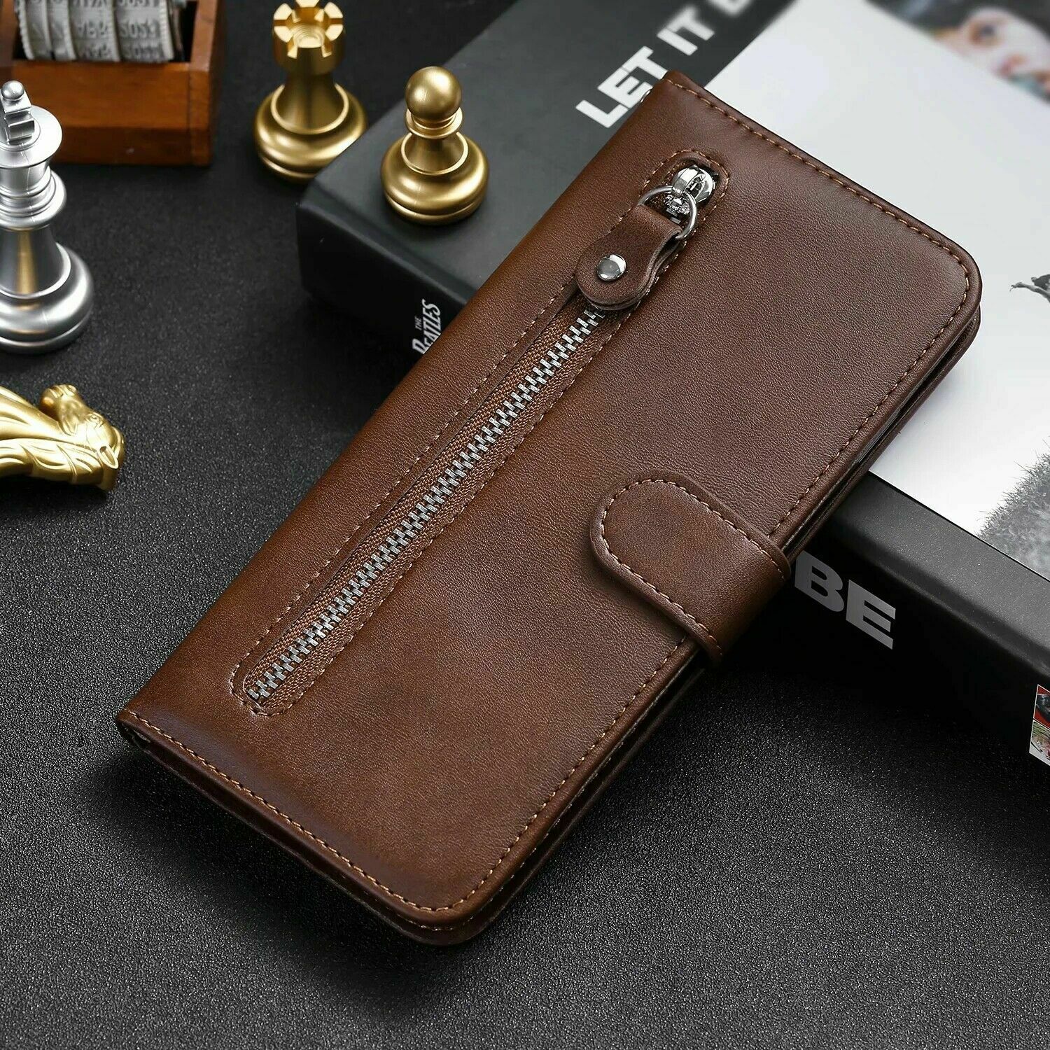 Zipper Wallet Leather Flip Case for Samsung S20 - carolay.co
