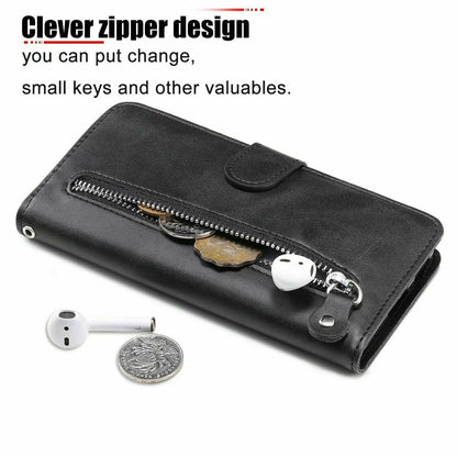 Zipper Wallet Leather Flip Case for Samsung S20 - carolay.co