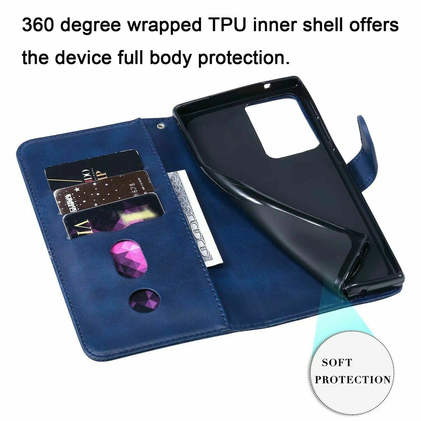 Zipper Wallet Leather Flip Case for Samsung S20 - carolay.co
