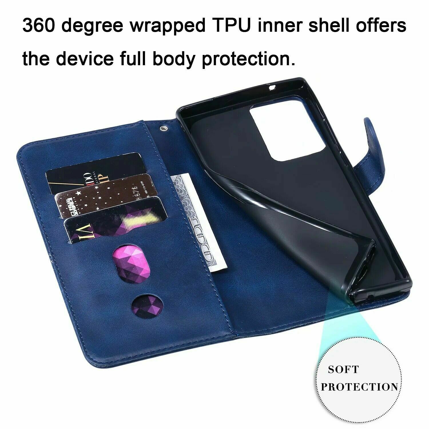 Zipper Wallet Leather Flip Case for Samsung S20 - carolay.co
