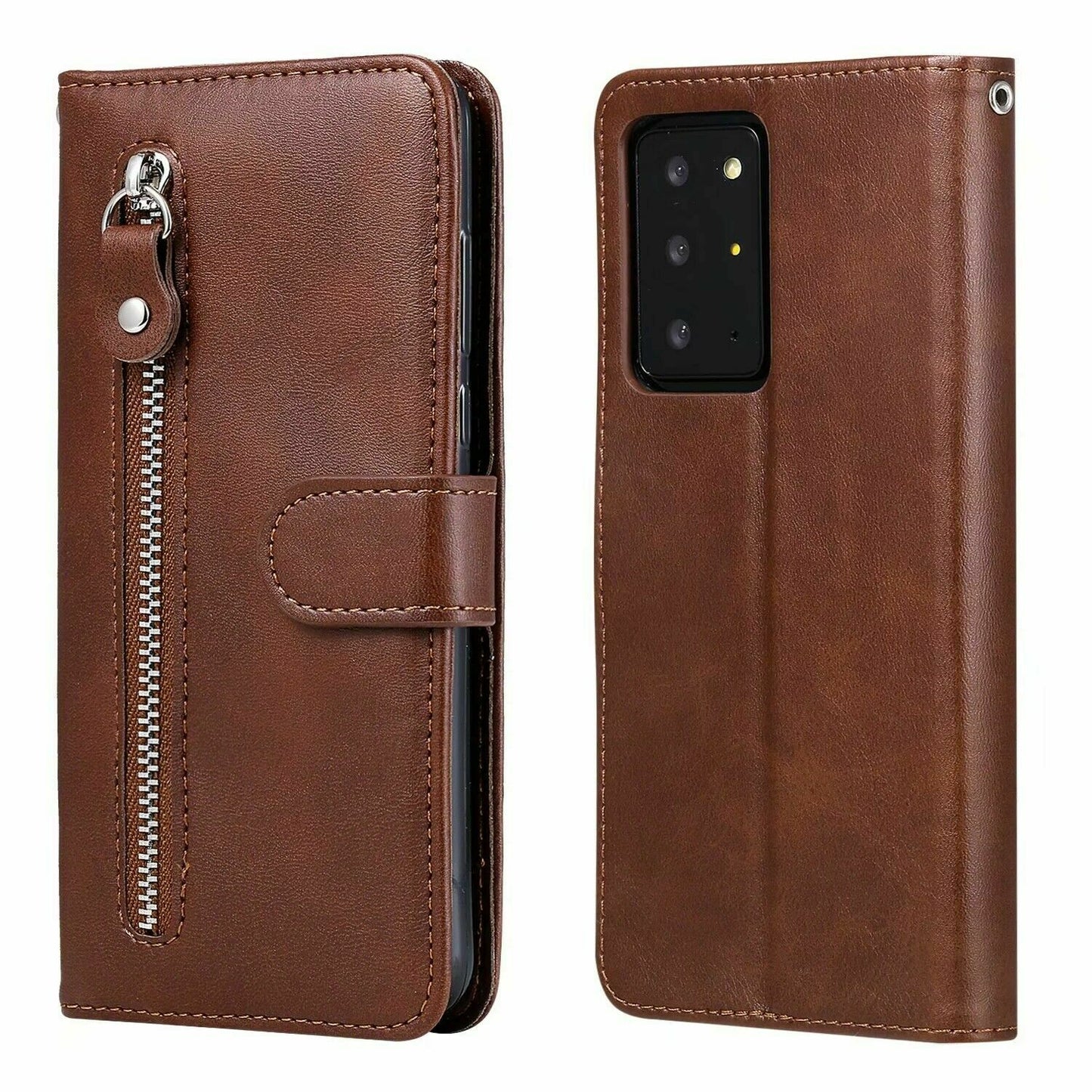 Zipper Wallet Leather Flip Case for Samsung S20 - carolay.co